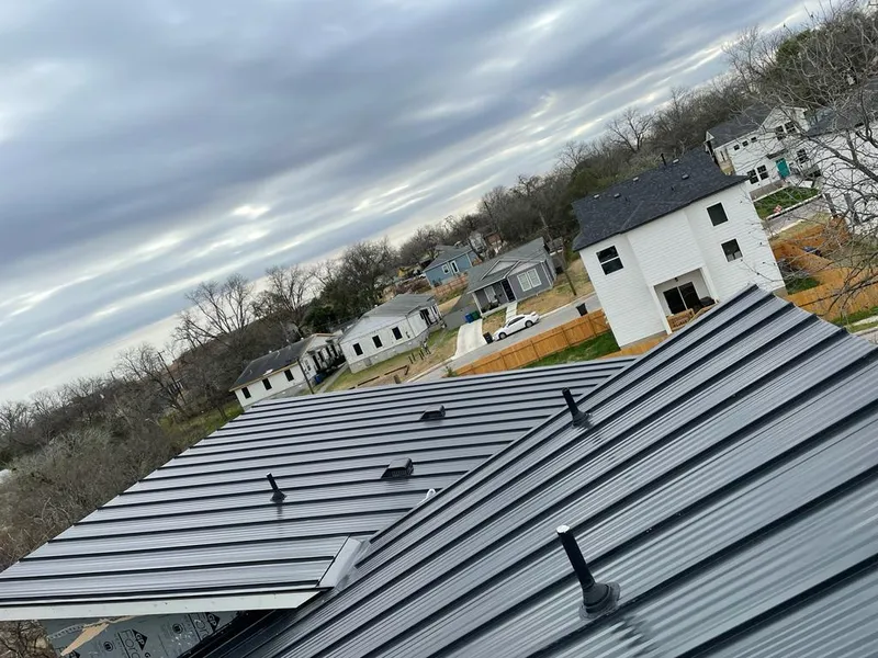 Standing seam metal roof panels with vents for Skylight Repair in Rainsville